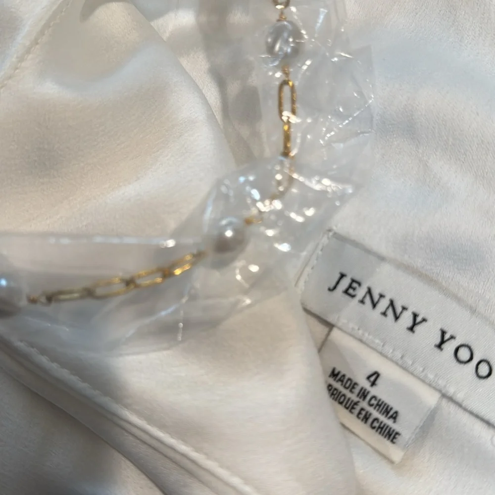 Jenny Yoo Ivory Strapless Dress - Picture 8 of 9